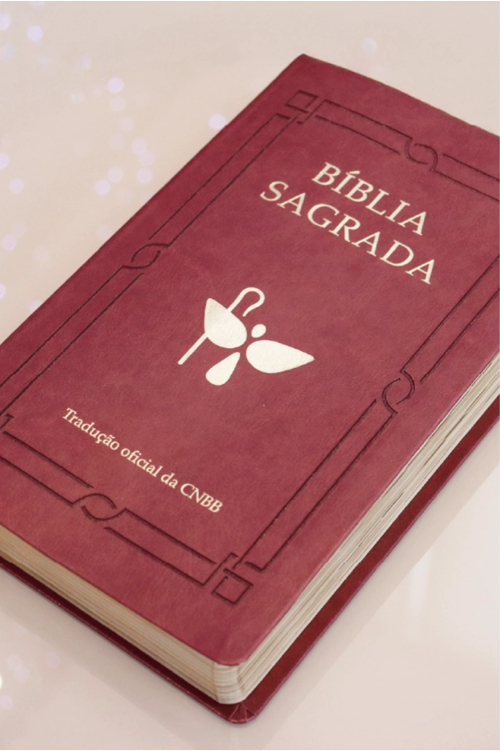 Produto B&iacute;blia Luxo Vinho - Letra grande 6&ordf; Edi&ccedil;&atilde;o