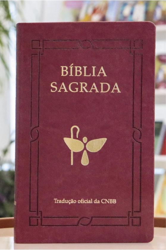 Produto B&iacute;blia Luxo Vinho - Letra grande 6&ordf; Edi&ccedil;&atilde;o