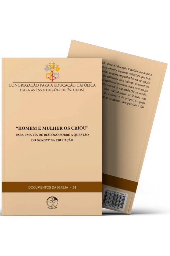 Homem e Mulher os Criou - Por Uma Via De Diálogo Sobre a Questão Do Gender Na Educação - Documentos da Igreja 54 Produto Homem e Mulher os Criou - Por Uma Via De Diálogo Sobre a Questão Do Gender Na Educação - Documentos da Igreja 54