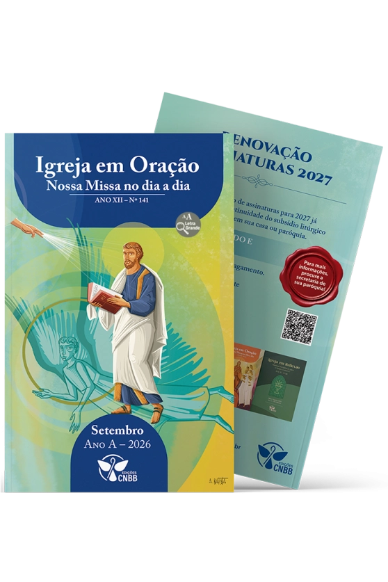 Igreja em Oração - Nossa Missa no dia a dia - Ano A - Setembro 2026 - Letra Grande Produto Igreja em Oração - Nossa Missa no dia a dia - Ano A - Setembro 2026 - Letra Grande