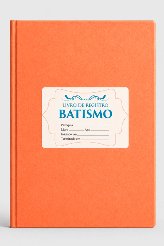Livro de Registro - Batismo Produto Livro de Registro - Batismo