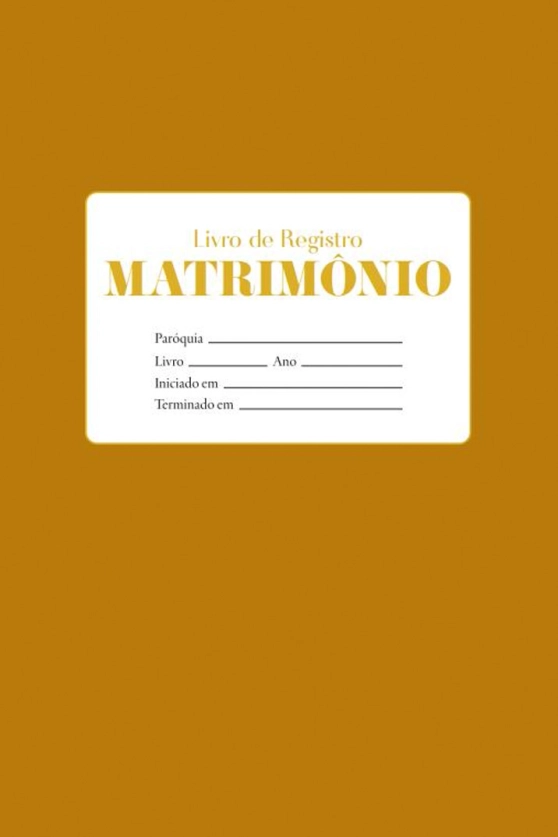 Produto Livro de Registro - Matrim&ocirc;nio