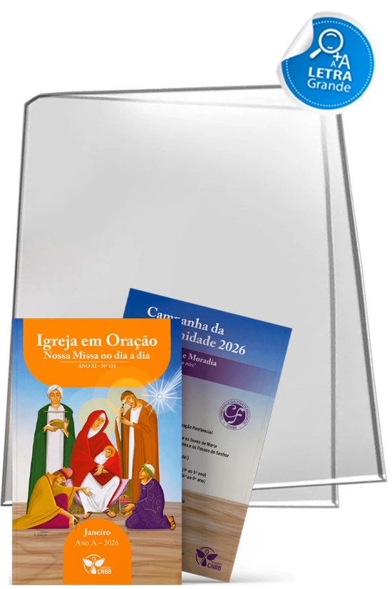 Sobrecapa para Igreja em Oração - Letra grande Produto Sobrecapa para Igreja em Oração - Letra grande