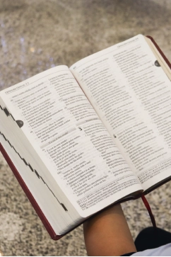 Produto B&iacute;blia Luxo Vinho - Letra grande 6&ordf; Edi&ccedil;&atilde;o