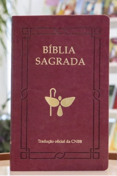 Produto B&iacute;blia Luxo Vinho - Letra grande 6&ordf; Edi&ccedil;&atilde;o