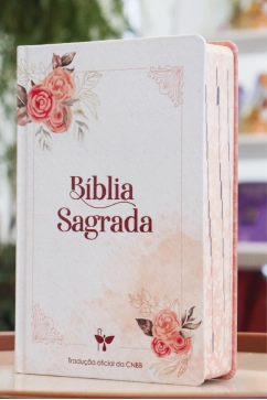 Produto B&iacute;blia Sagrada Tradu&ccedil;&atilde;o Oficial da CNBB - Capa Salm&atilde;o - Feminina - 6&ordf; Edi&ccedil;&atilde;o