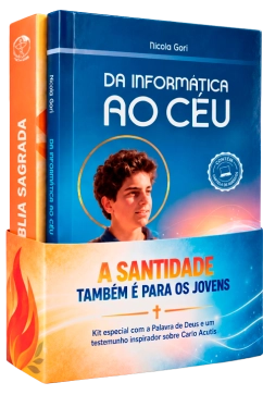 Kit Carlos Acutis - A Santidade também é para os Jovens Produto Kit Carlos Acutis - A Santidade também é para os Jovens