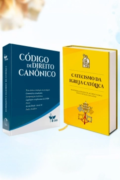 Produto - Kit C&oacute;digo de Direito Can&ocirc;nico + Catecismo Luxo