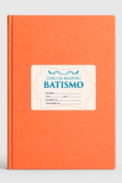 Livro de Registro - Batismo Produto Livro de Registro - Batismo