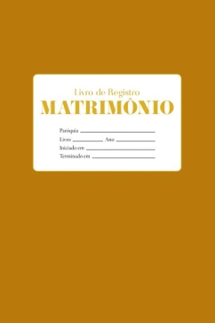 Produto - Livro de Registro - Matrim&ocirc;nio